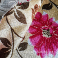 Flower Printed Polyester Velvet African Sofa Cover Fabric